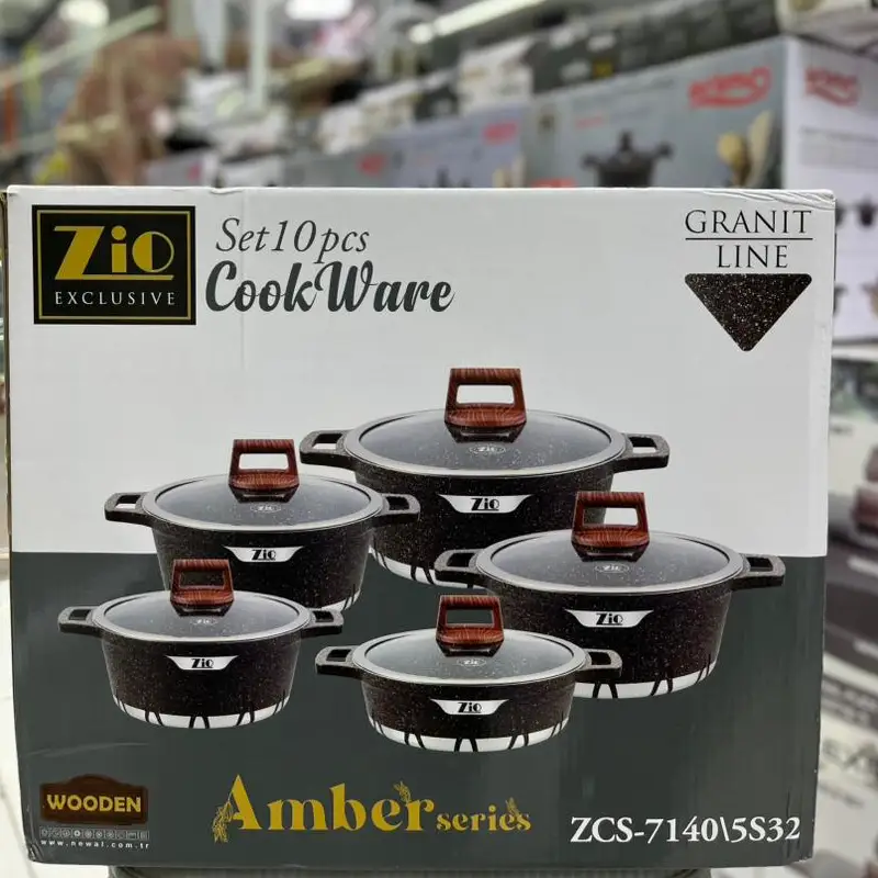 ظرفیت سرویس قابلمه گرانیتی زیو مدل Z7140 ده پارچه