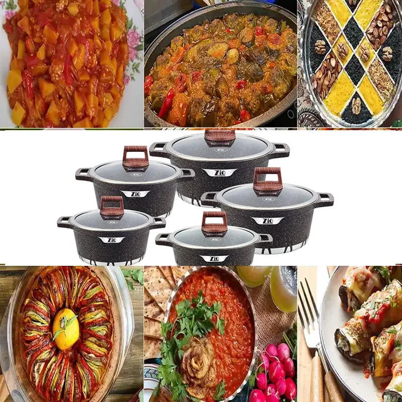 قیمت روز سرویس قابلمه 10 پارچه برند زیو سری آمبر مدل Zio Z-7140