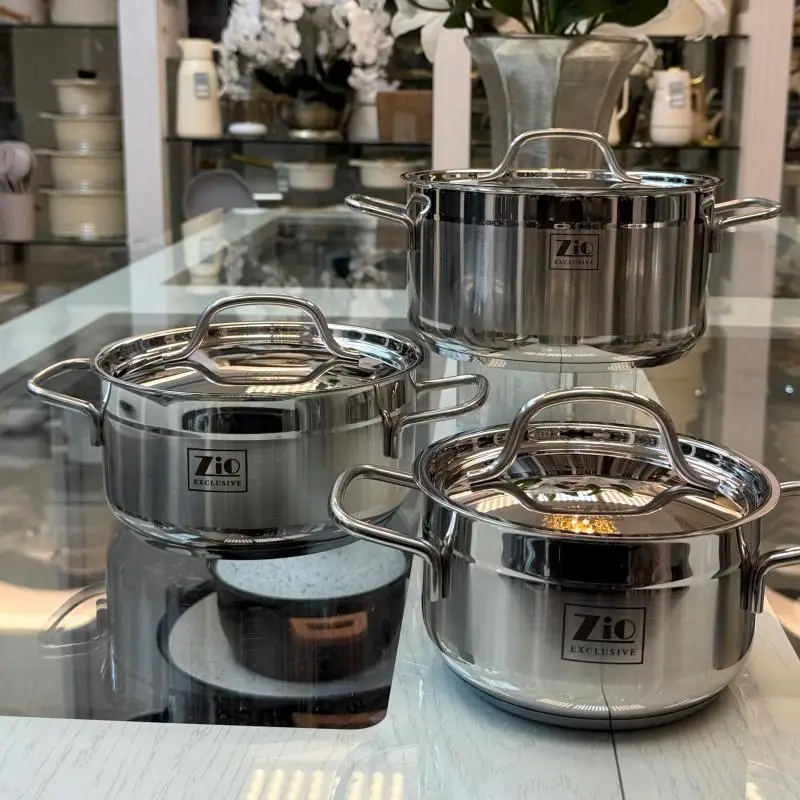 قیمت روز سرویس قابلمه 9 پارچه زیو تمام استیل مدل ZCS-1360