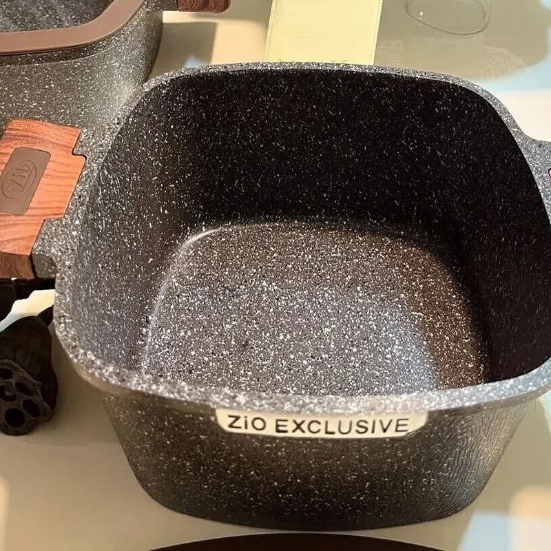 بدنه سرویس قابلمه 10 پارچه گرانیتی مربعی زیو مدل Zio ZCS-8300