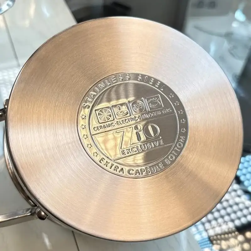 کفه سرویس قابلمه استیل زیو 10 پارچه مدل ZCS-1320