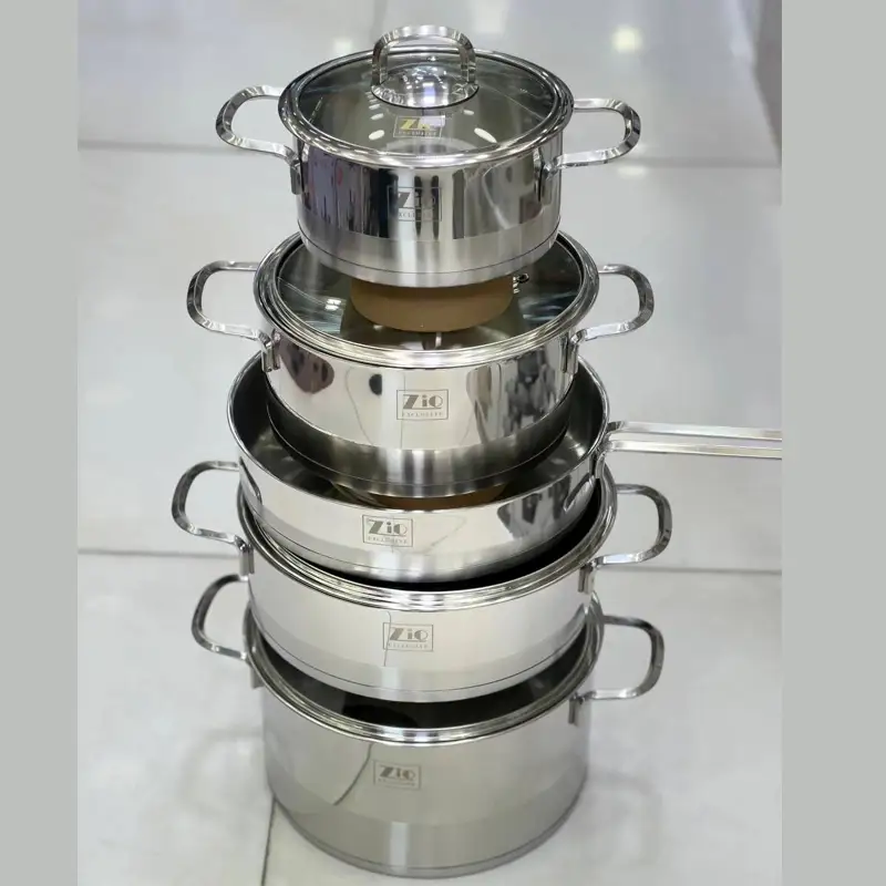 مزایای سرویس قابلمه استیل زیو 10 پارچه مدل ZCS-1320