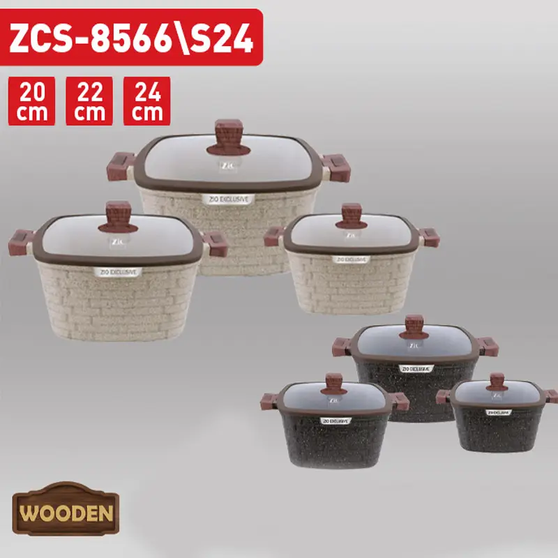 بدنه سرویس قابلمه گرانیت زیو مدل 24-8566