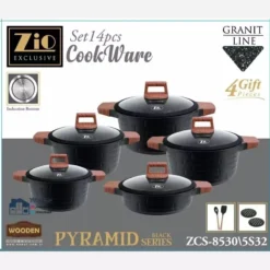 سرویس قابلمه گرانیتی زیو مدل ZCS-8530