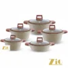 سرویس قابلمه ۱۰ پارچه گرانیتی زیو مدل ZCS-8540