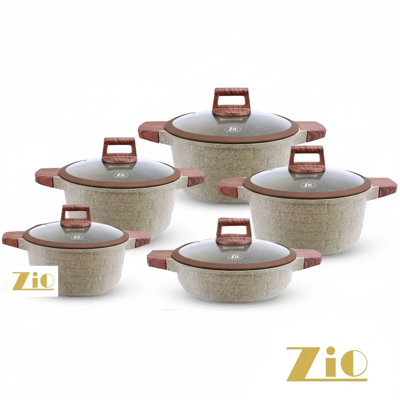 سرویس قابلمه ۱۰ پارچه گرانیتی زیو مدل ZCS-8540