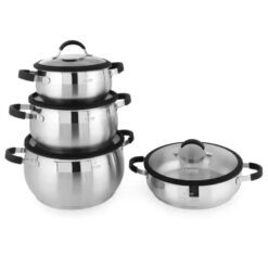 سرویس قابلمه 8 پارچه استیل لایف اسمایل p22