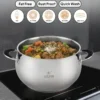 ظرفیت سرویس قابلمه 9 پارچه استیل لایف اسمایل p27