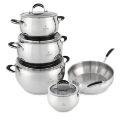 سرویس قابلمه 9 پارچه استیل لایف اسمایل p27