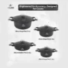 ظرفیت سرویس قابلمه 8 پارچه گرانیت لایف اسمایل P20SS