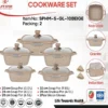 سایز سرویس قابلمه 10 پارچه مربع گرانیتی لایف اسمایل SPHM-S-GL-10