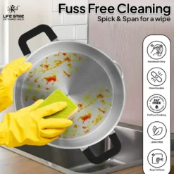 مراقبت از سرویس قابلمه 10 پارچه استیل لایف اسمایل p29